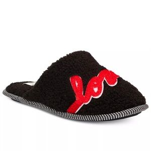 ED Ellen DeGeneres Womens Wilesly Faux Fur Closed Toe Slip On Slippers